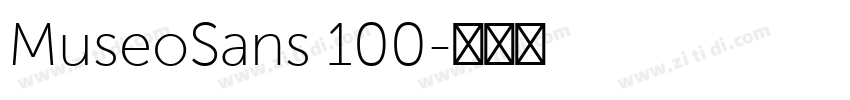 MuseoSans 100字体转换